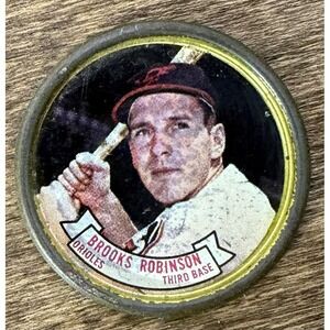 1964 TOPPS COINS #18 BROOKS ROBINSON BALTIMORE ORIOLES COIN NM/MT